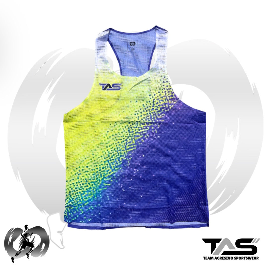 Purple Lime Men Running Singlet